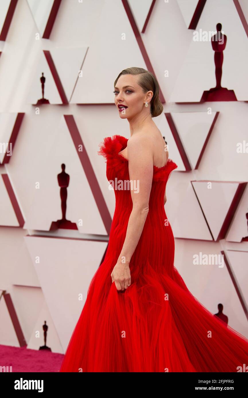 Los Angeles, USA. 25th Apr, 2021. Oscar® nominee Amanda Seyfried ...