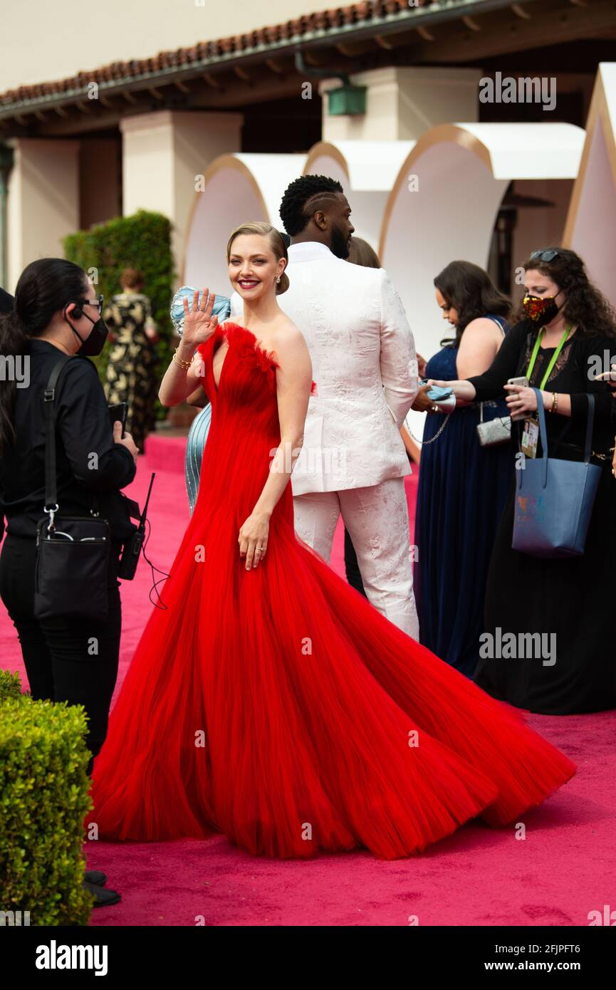Los Angeles, USA. 25th Apr, 2021. Oscar® nominee Amanda Seyfried ...