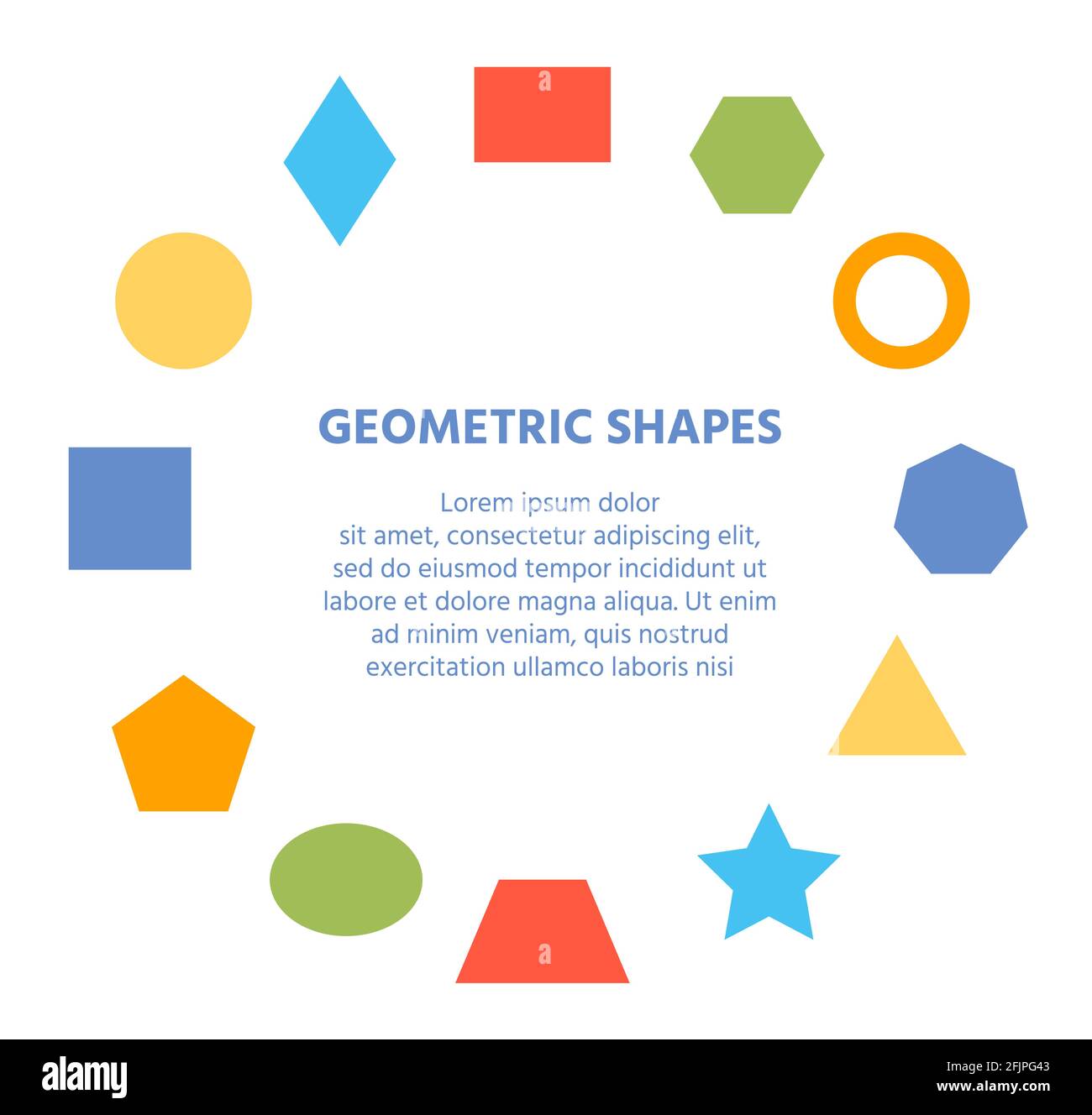 Basic geometric elements in circle composition concept ...