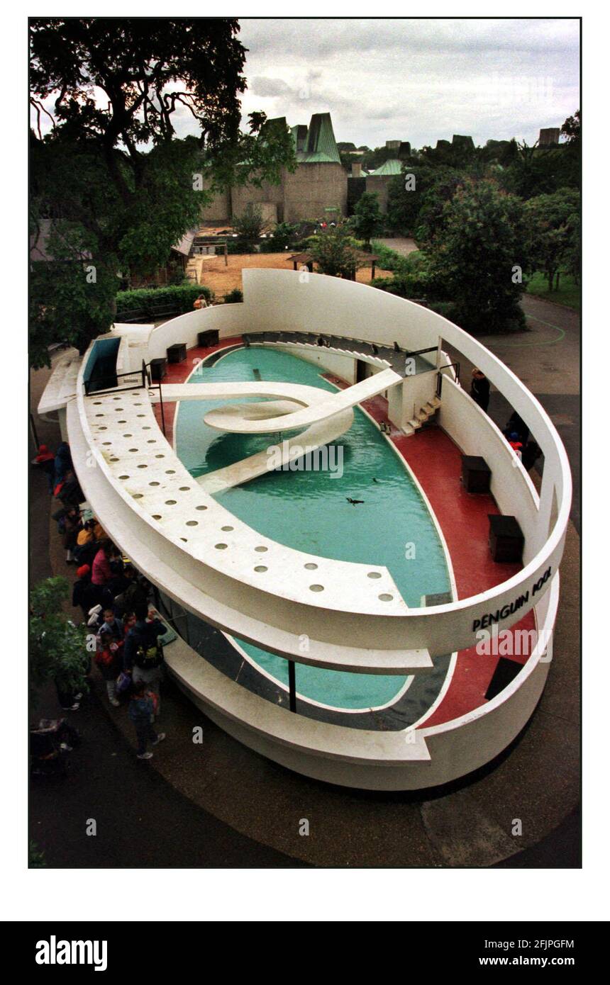 London Zoo Regents Park The Penguin House, a listed building. July 2000