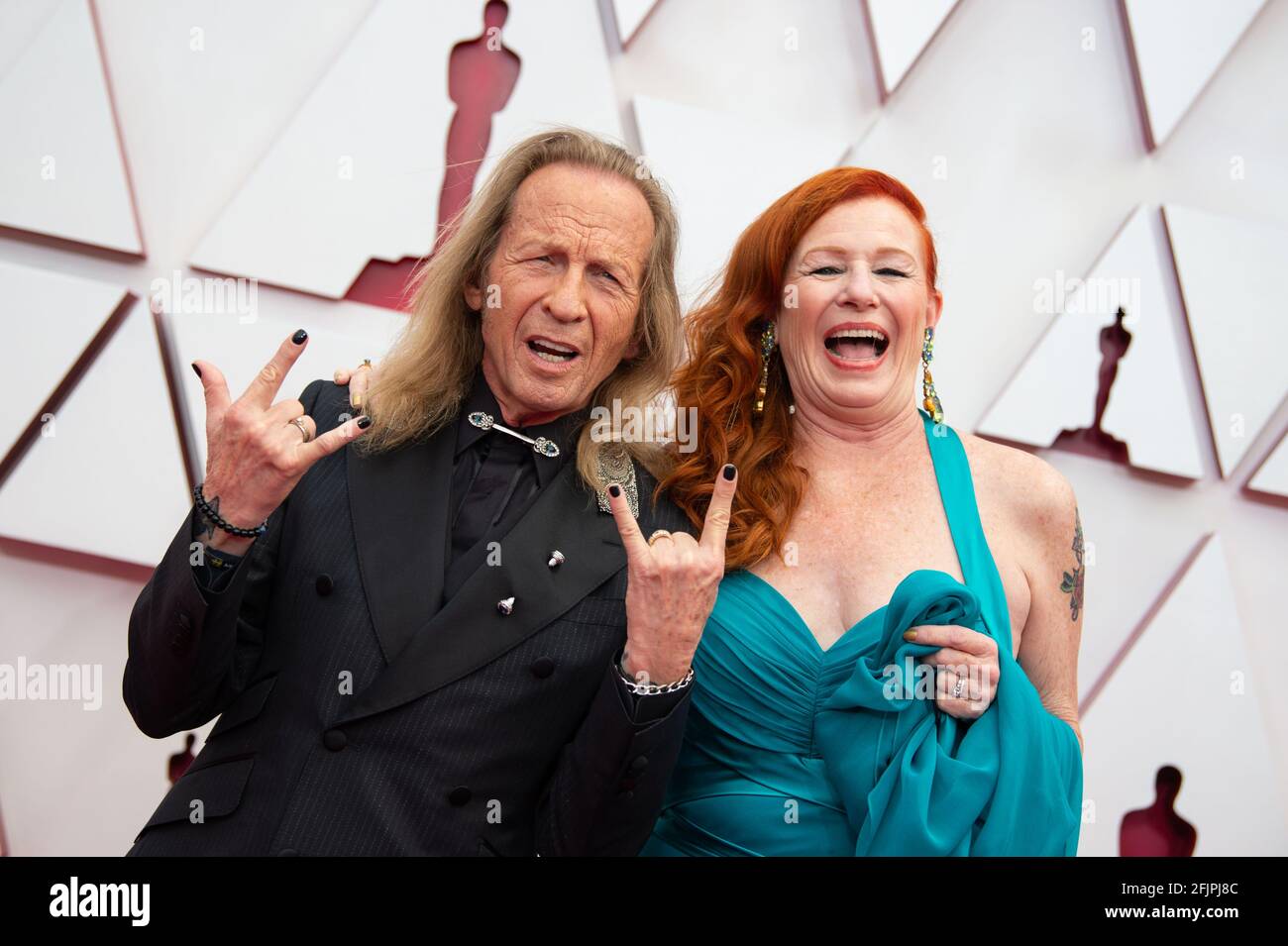 Los Angeles, USA. 25th Apr, 2021. Oscar® nominee Paul Raci and Liz