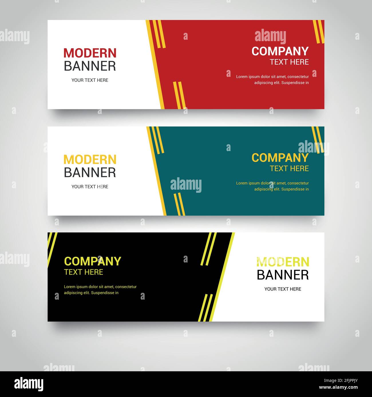 set of abstract banners vector shape; Stock Vector