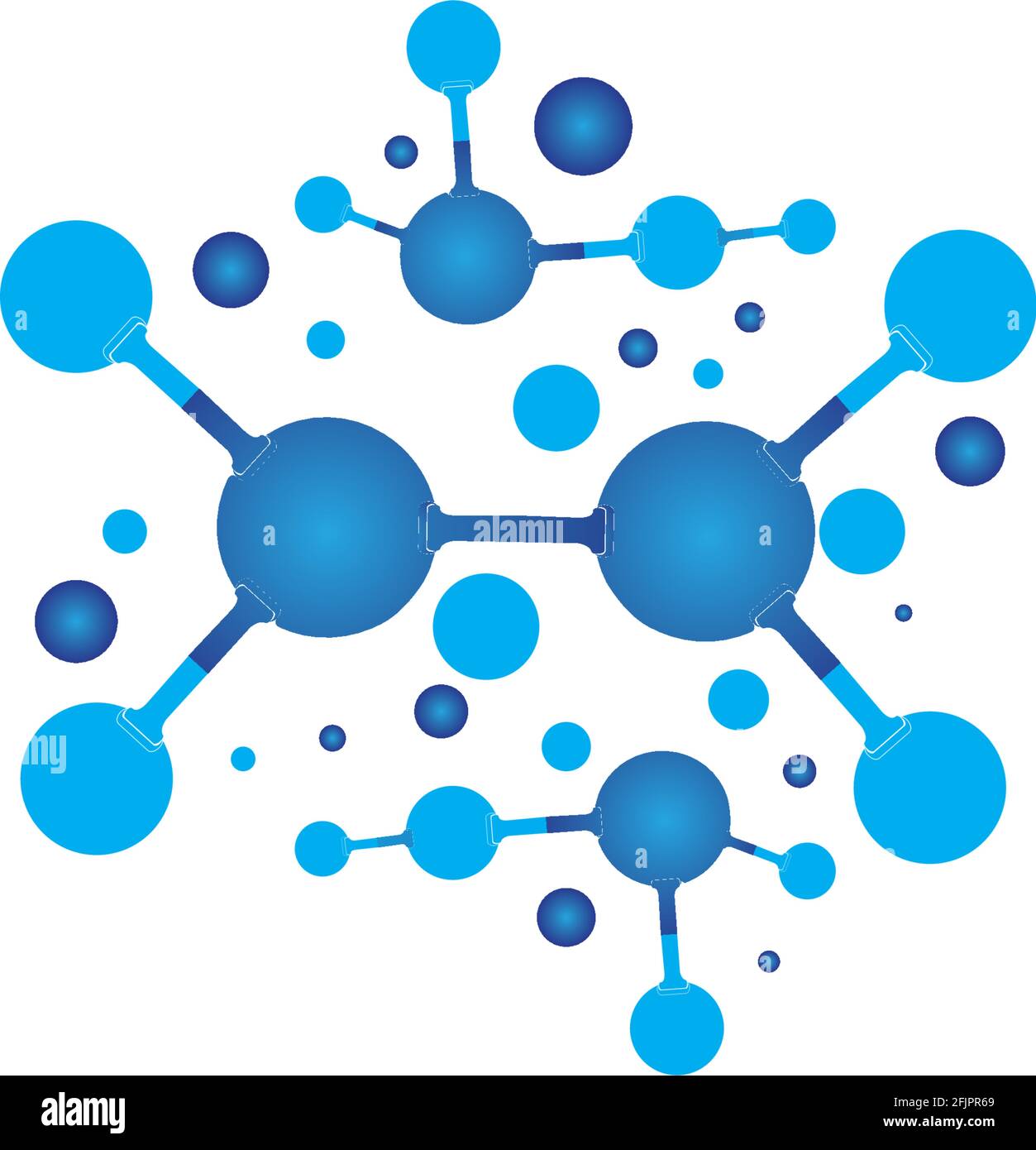 Molecule symbol logo template vector illustration design Stock Vector