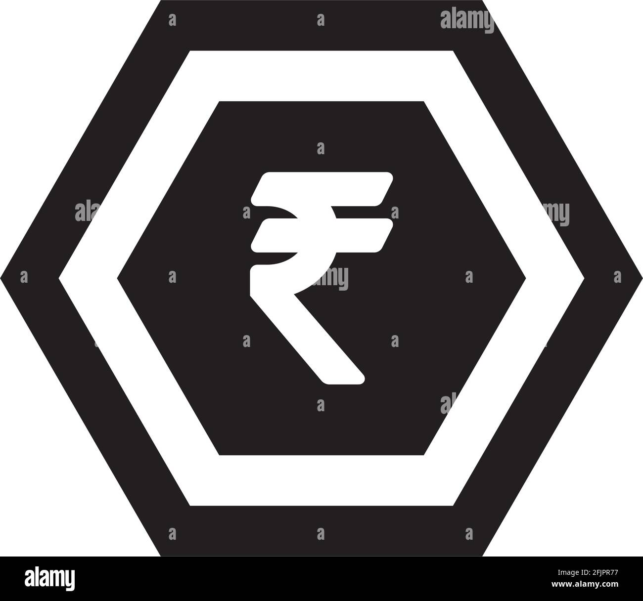 Rupee sign icon vector currency symbol for business and finance in a ...