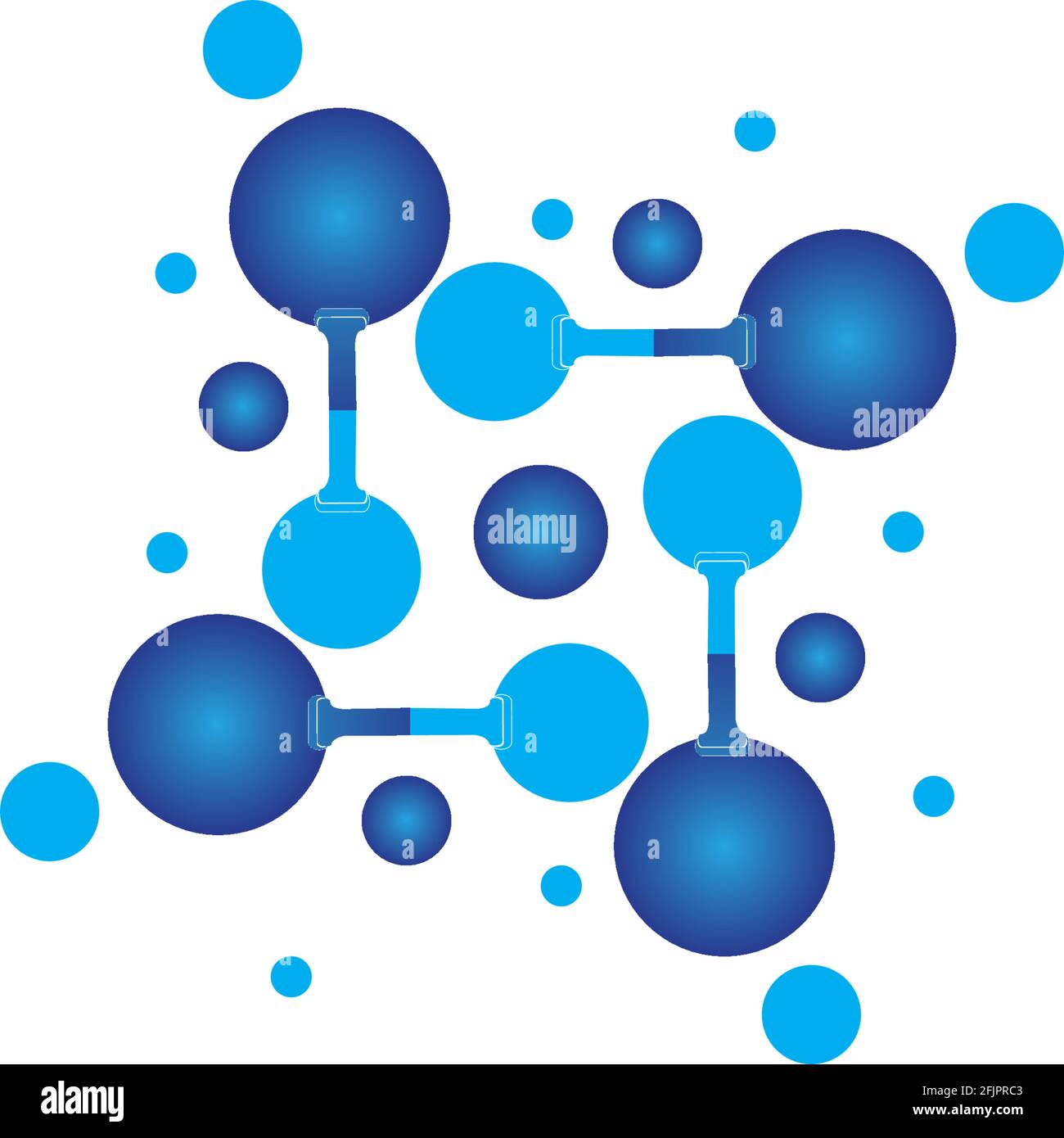 Molecule symbol logo template vector illustration design Stock Vector