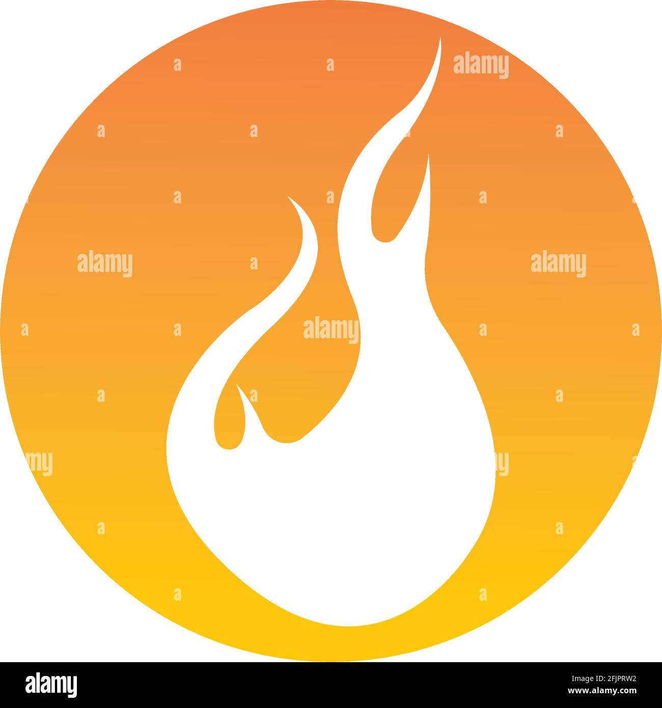 Fire flame vector illustration design template Stock Vector