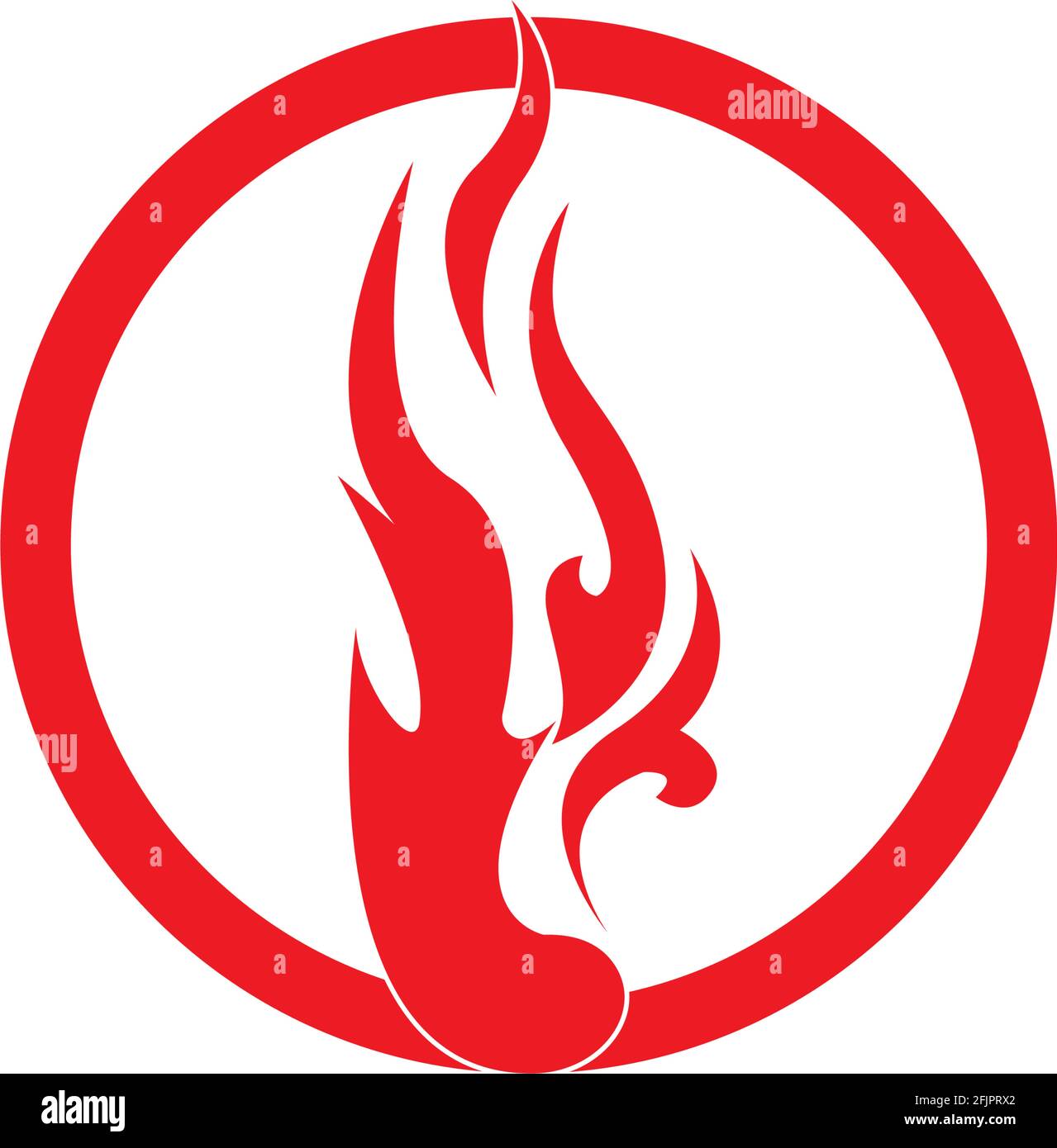 Fire flame vector illustration design template Stock Vector