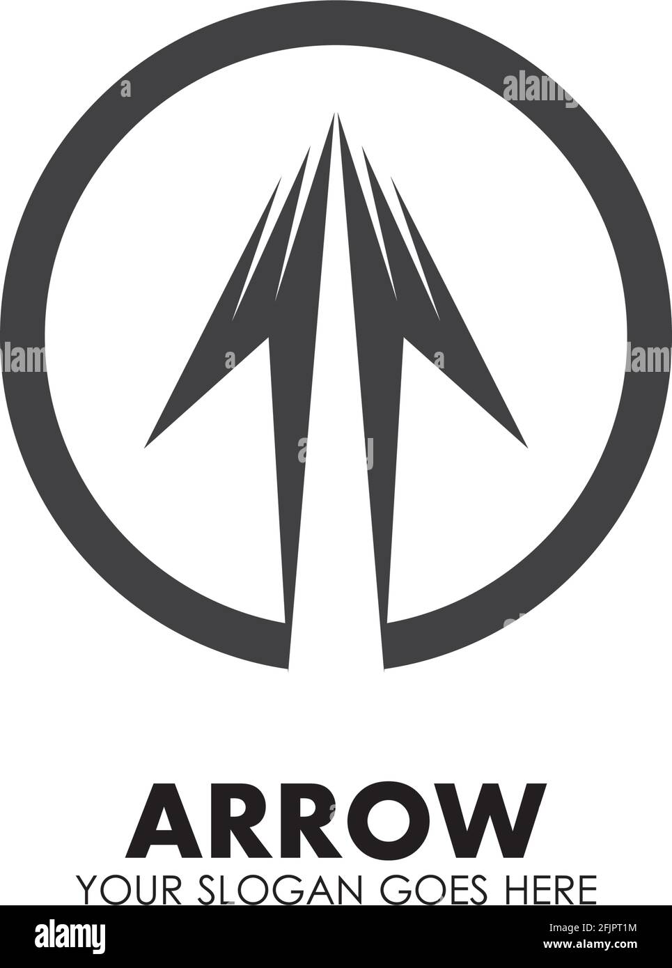 Arrow vector illustration icon Logo Template design Stock Vector Image ...