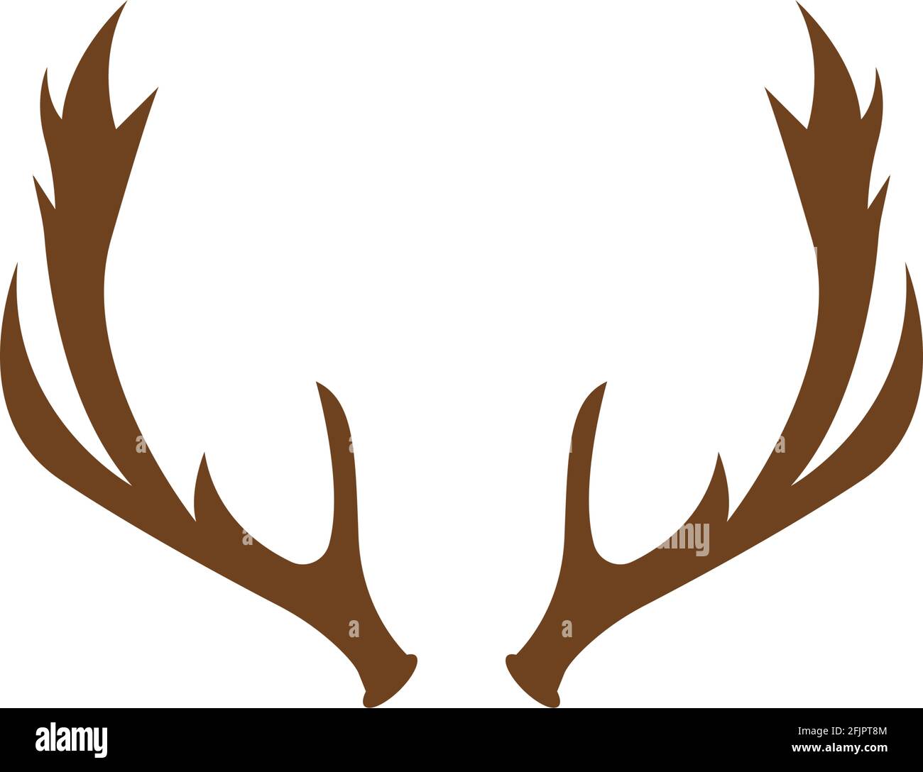 Deer horn  Logo Template vector icon illustration design Stock Vector