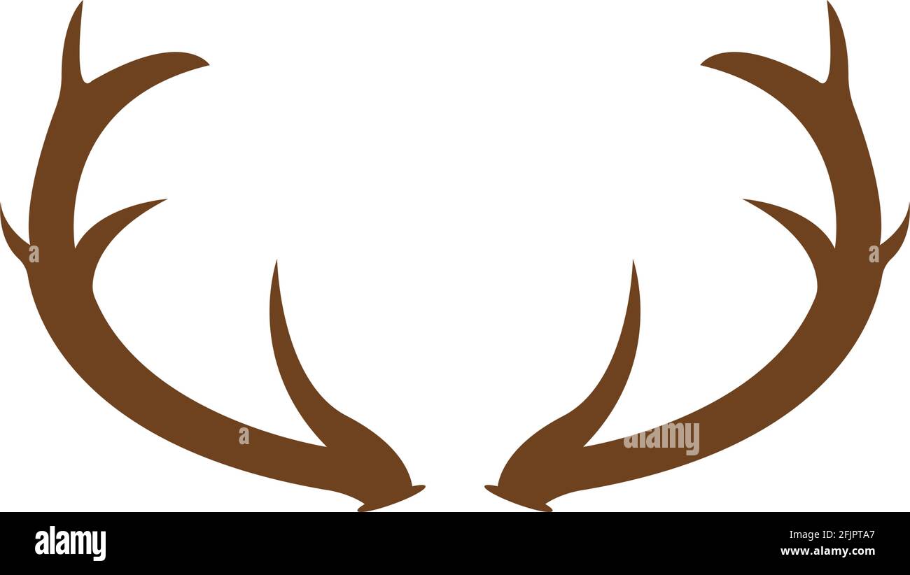 Deer horn  Logo Template vector icon illustration design Stock Vector