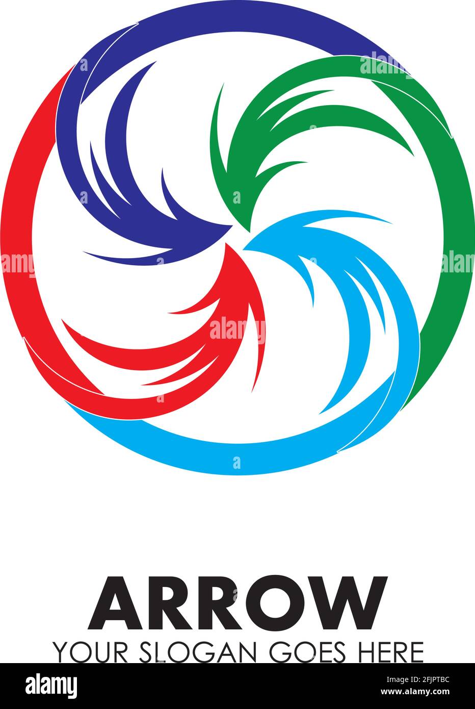 Arrow vector illustration icon Logo Template design Stock Vector Image ...