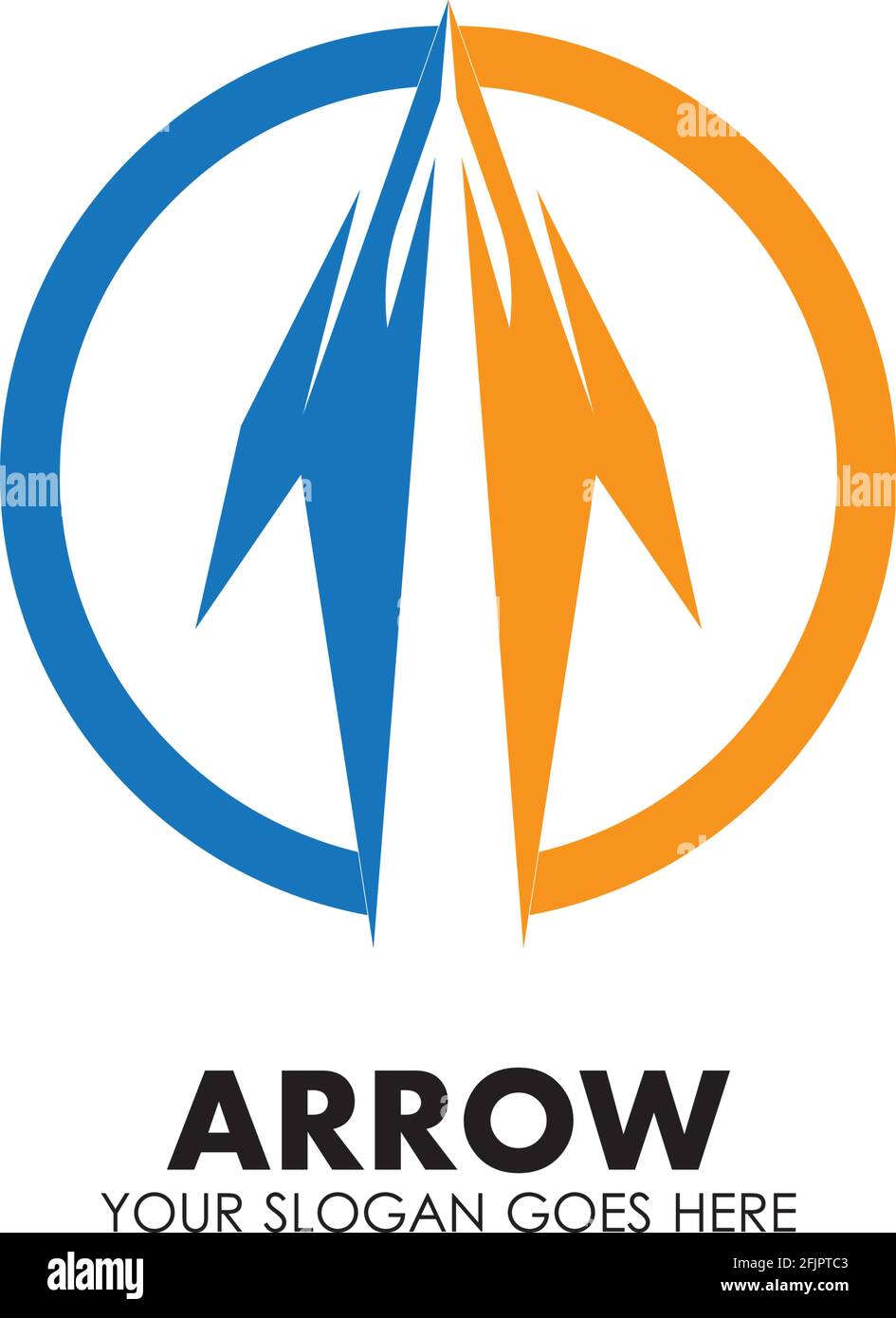 Arrow vector illustration icon Logo Template design Stock Vector Image ...