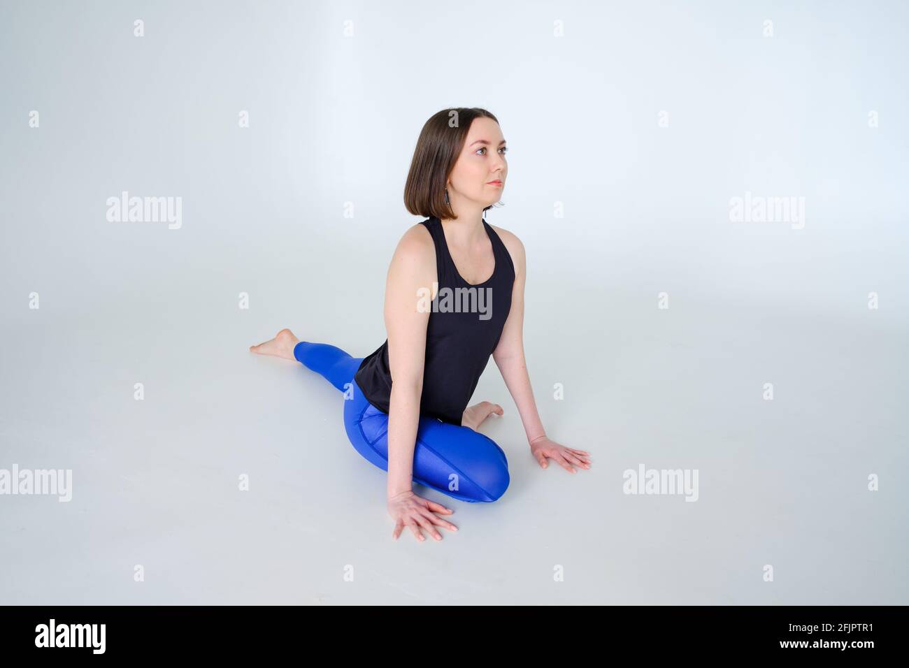 Eka Pada Rajakapotasana One Legged King Pigeon Pose Stock Photo Alamy
