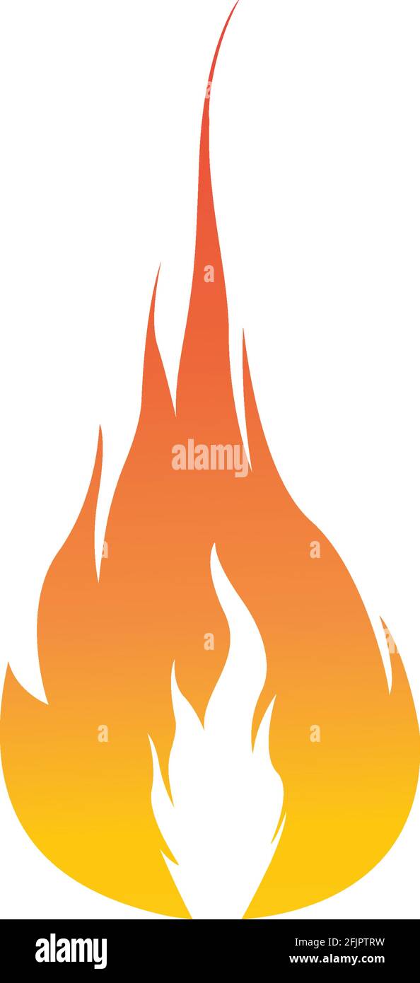 Fire flame vector illustration design template Stock Vector