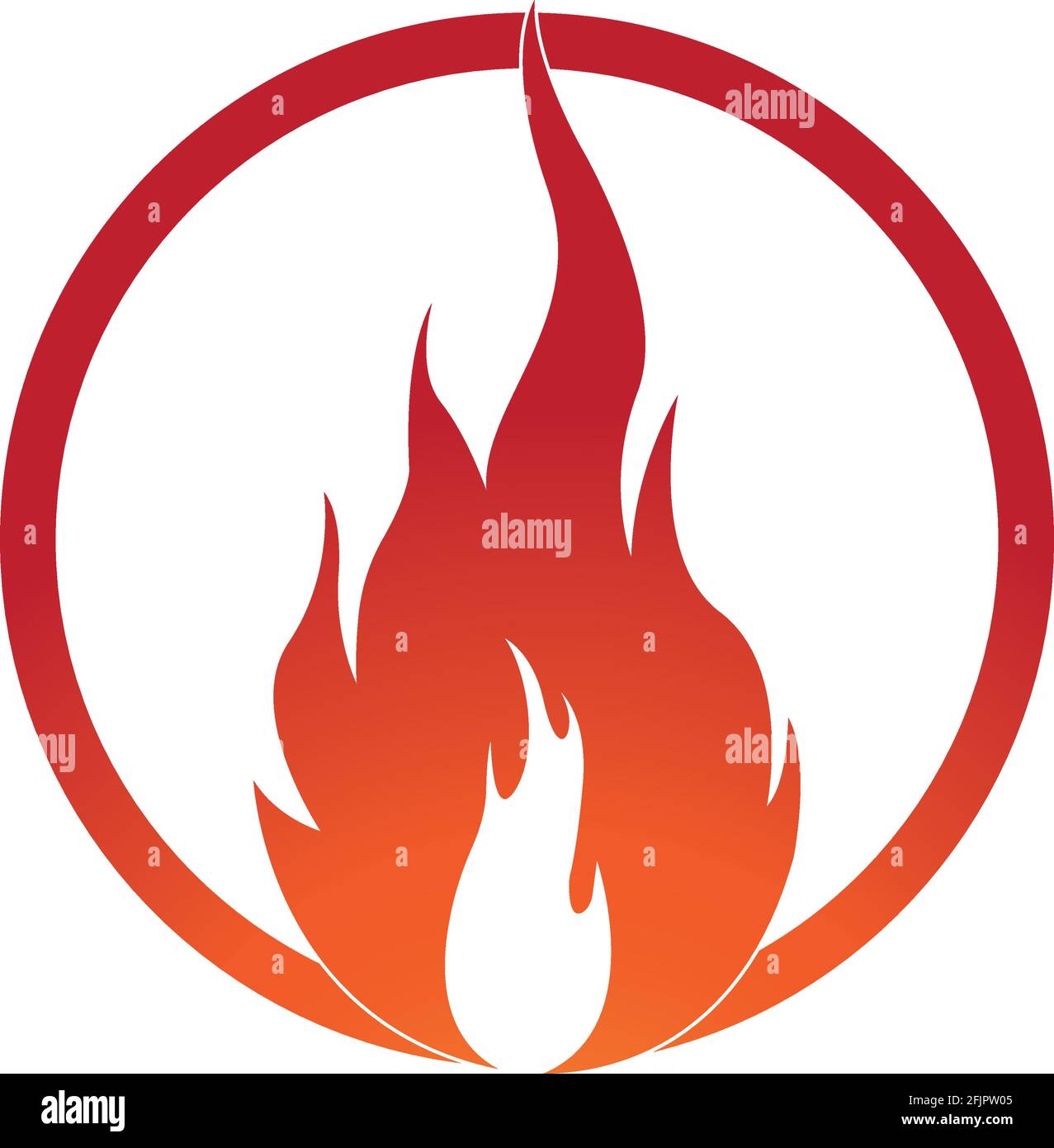 Fire flame vector illustration design template Stock Vector