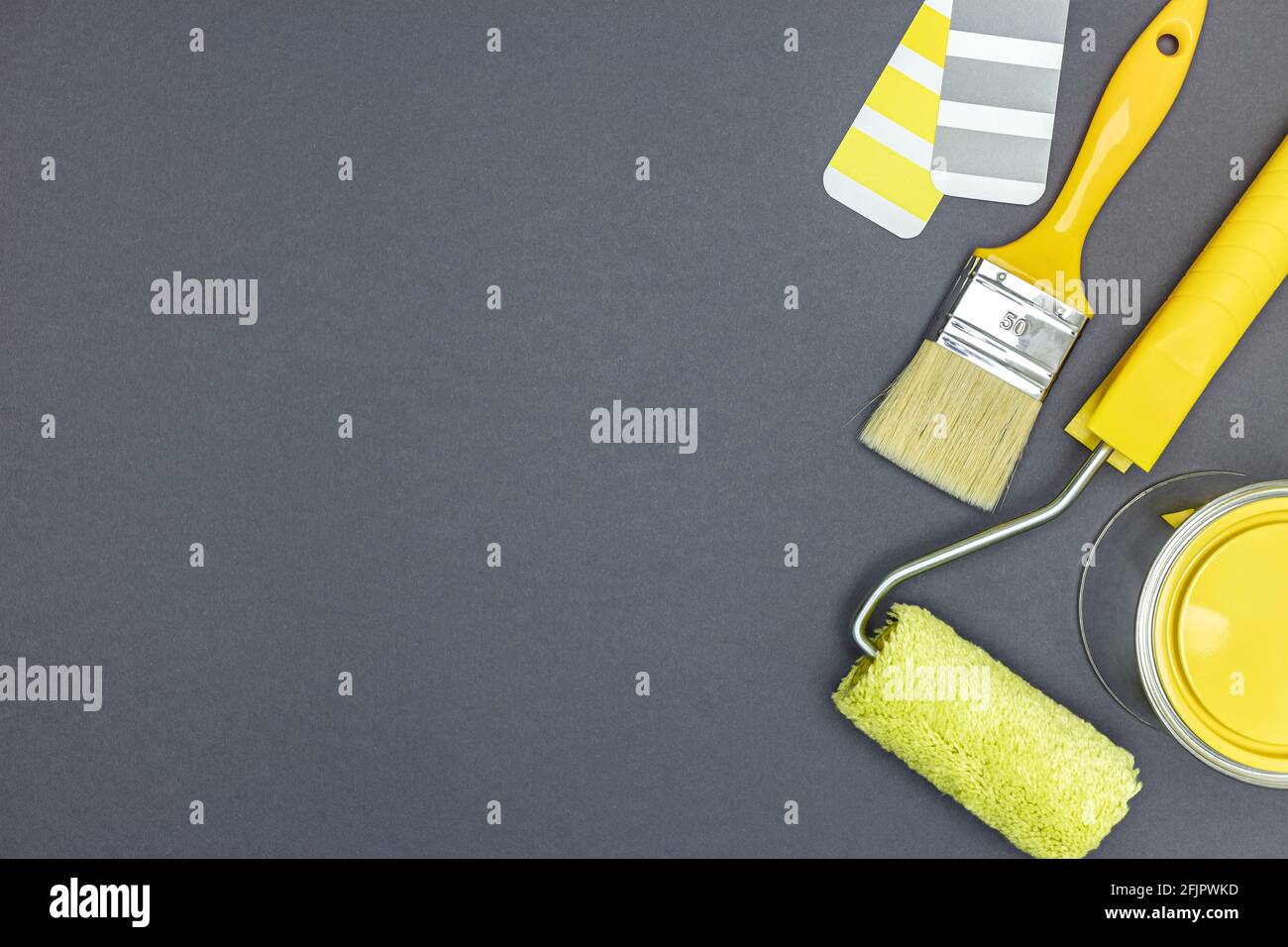 Paint swatches and brush hi-res stock photography and images - Alamy