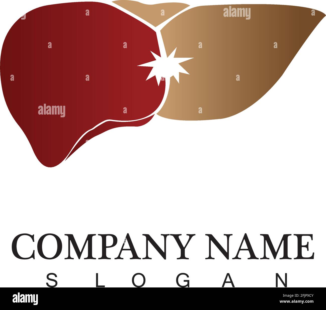 liver icon flat logo Stock Vector