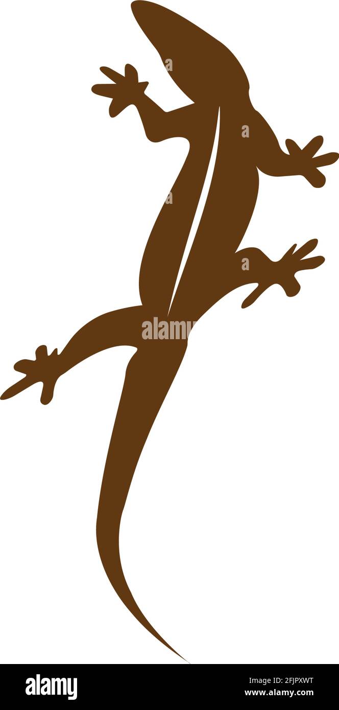 lizard vector icon logo and symbol Stock Vector