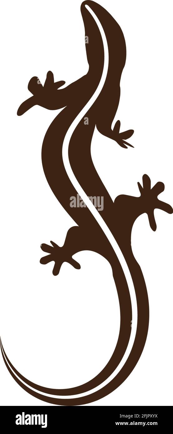 lizard vector icon logo and symbol Stock Vector