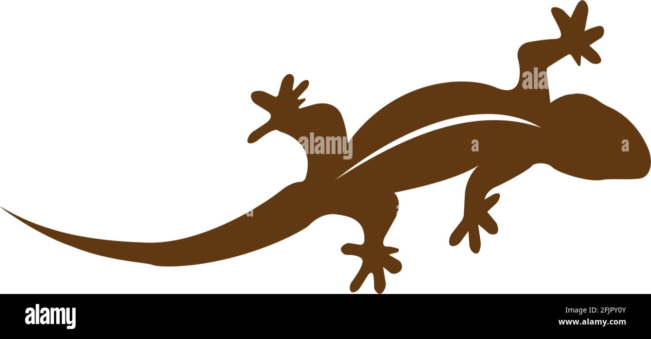 lizard vector icon logo and symbol Stock Vector