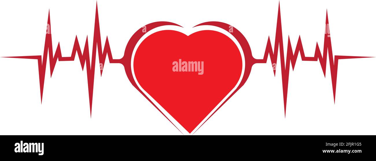 art design health medical heart beat pulse Stock Vector Image & Art - Alamy