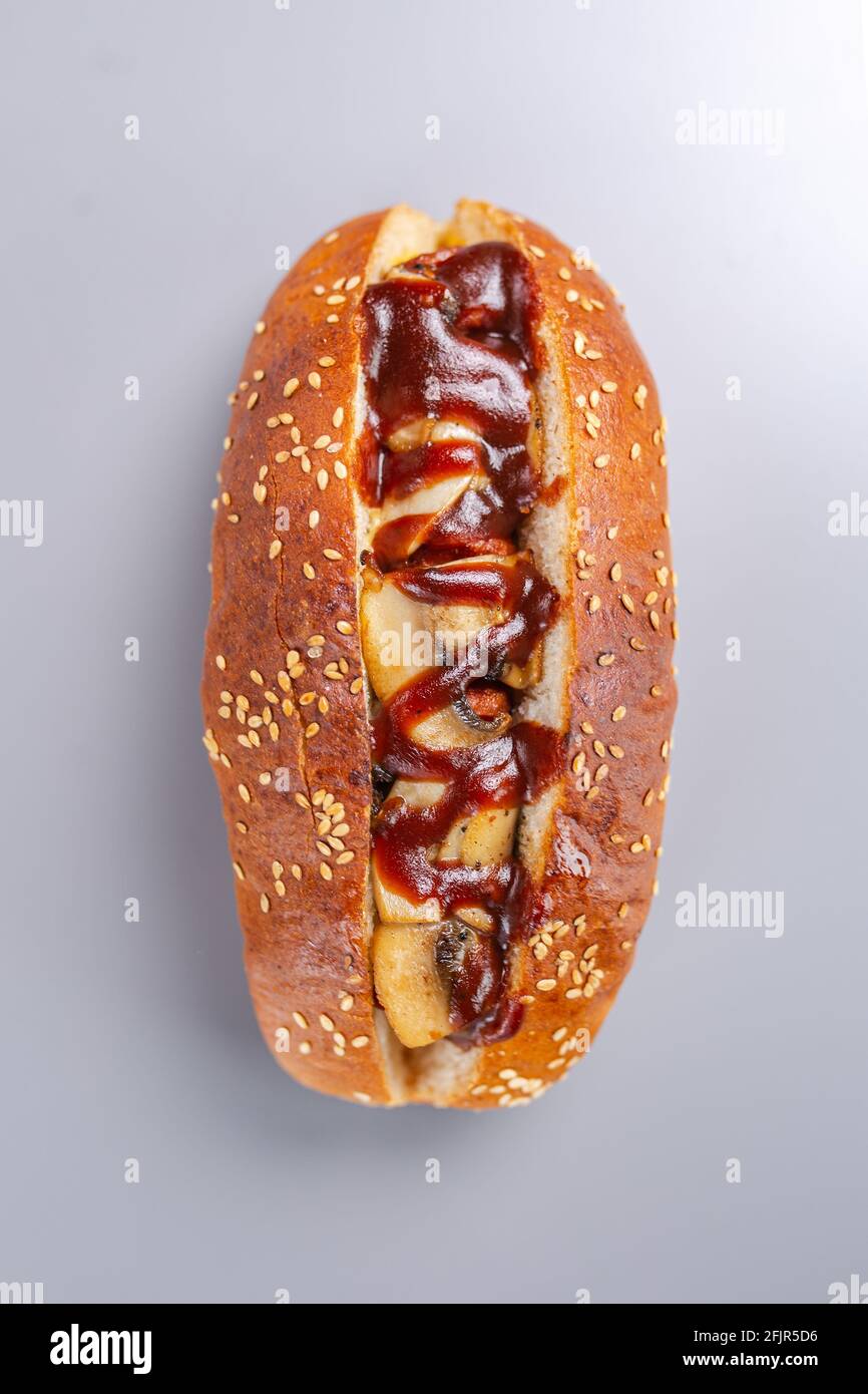 Black hot dog hamburger icon hires stock photography and images Alamy