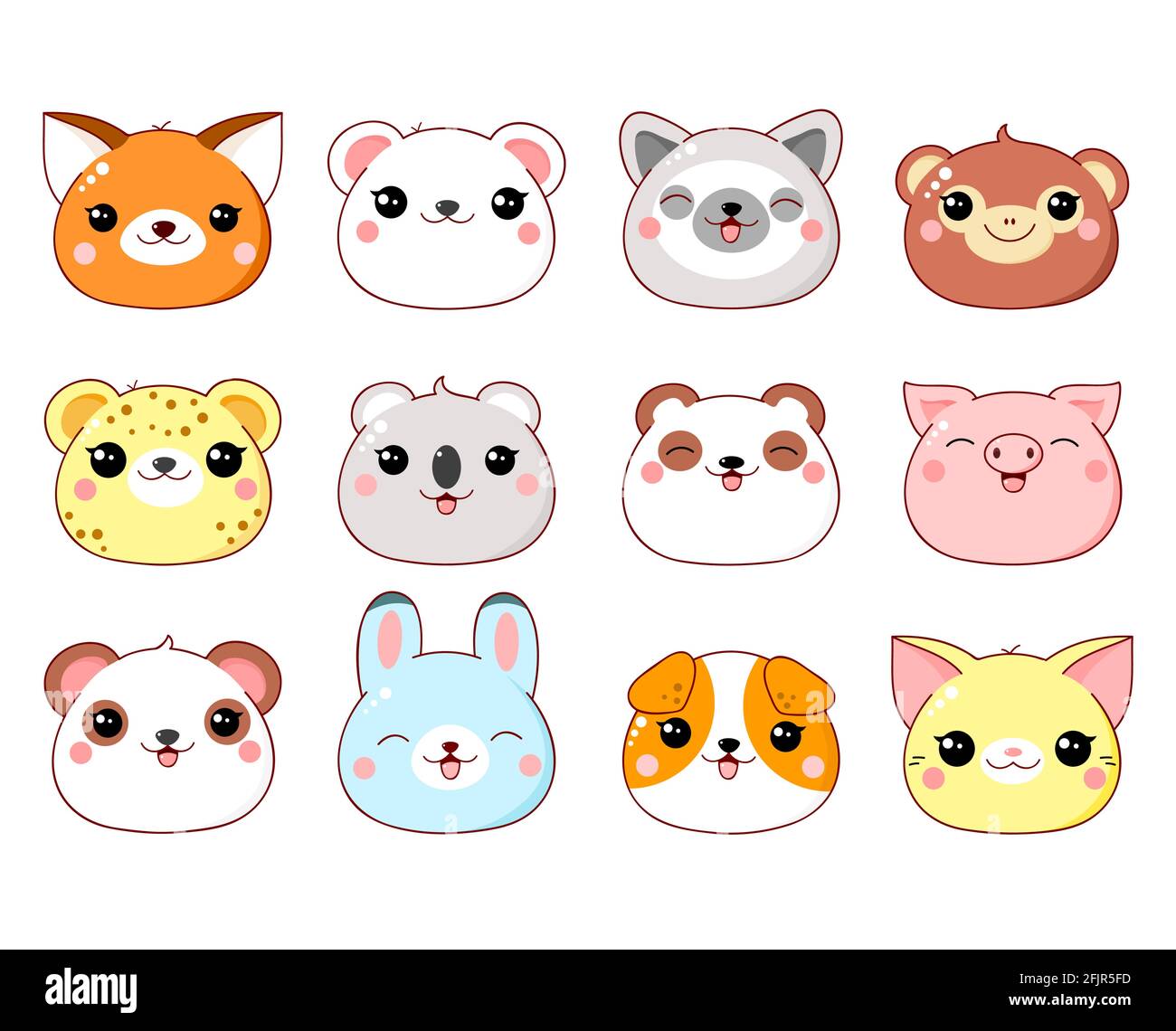 Set of kawaii member icon. Cute cartoon character. Baby collection of avatars with animal. Childish print with cat, rabbit, polar bear, panda, dog, fo Stock Vector Image & Art - Alamy Set of kawaii member icon. Cute cartoon character. Baby collection of avatars with animal. Childish print with cat, rabbit, polar bear, panda, dog, fo Stock Vector Image & Art - Alamy