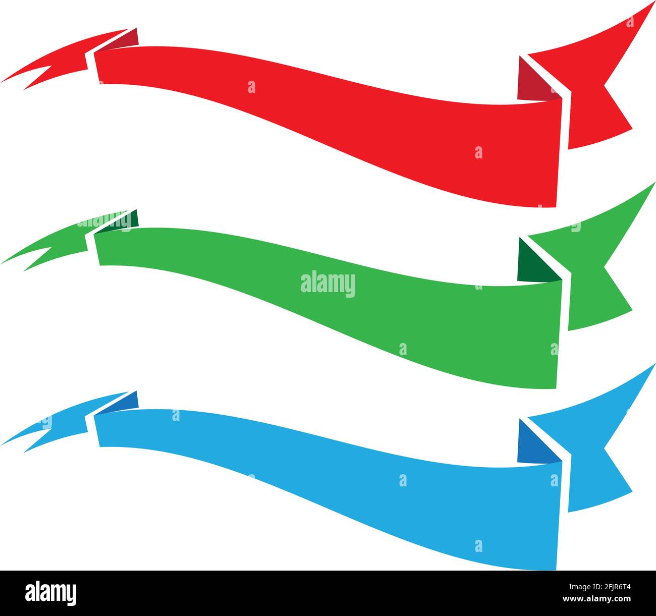 ribbon logo symbol and icon template Stock Vector Image & Art - Alamy