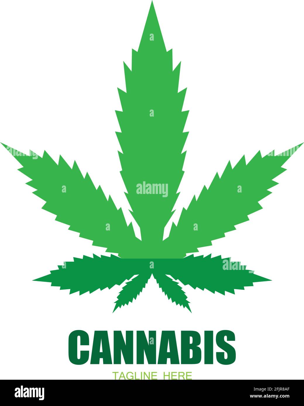 cannabis marijuana leaf icon vector Stock Vector