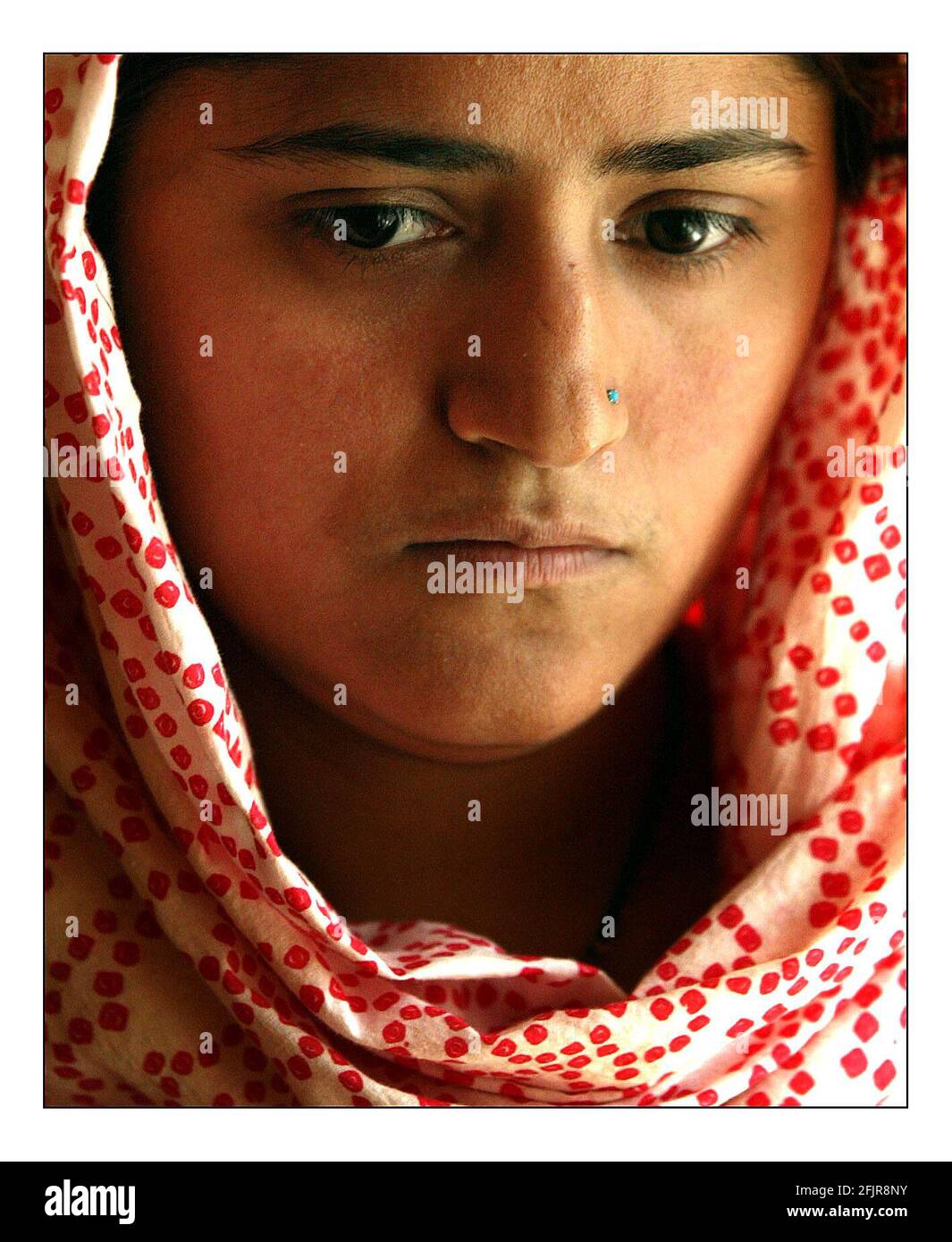 Shazia Khalid in north London (Rape Victim)pic David Sandison 17/8/2005