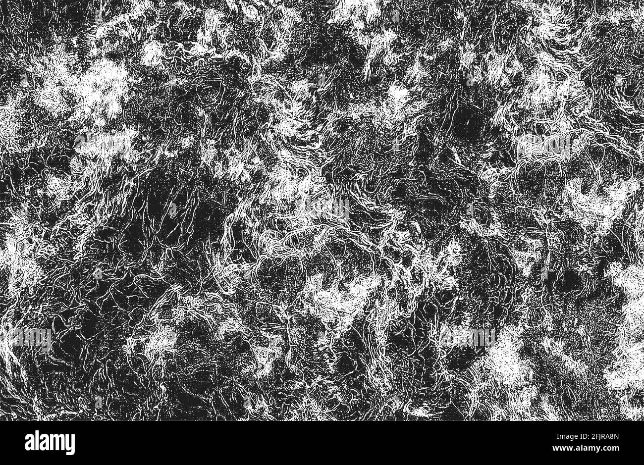 Vector Pattern Overlay Fur Distressed overlay texture of natural fur, wool grunge vector ...