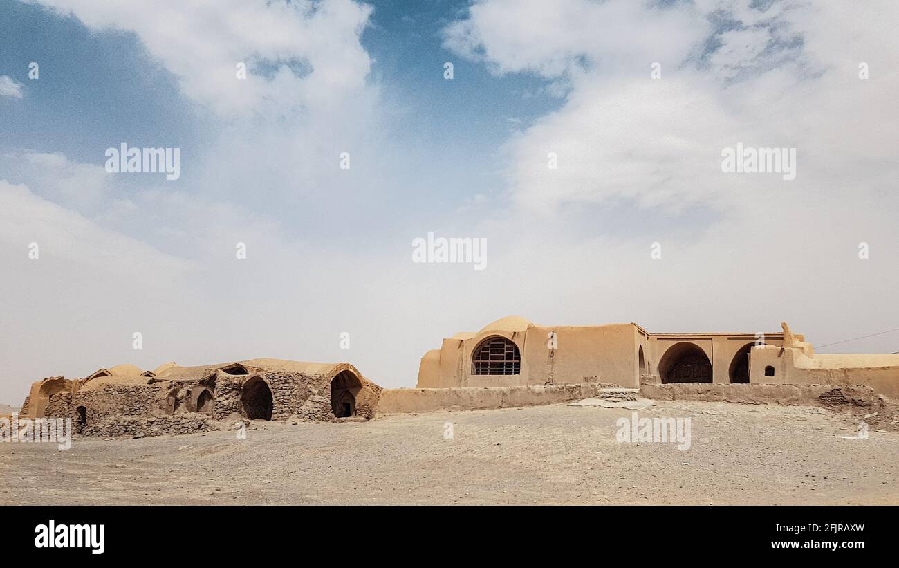 The ancient desert city of Yazd is located within the centre of the State Of Iran and is one of the country’s oldest cities Stock Photo