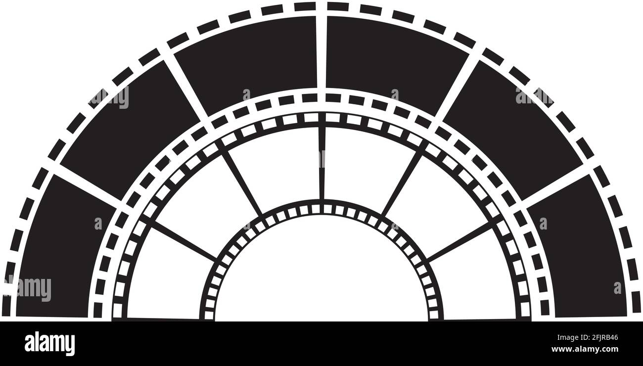 abstract film icon vector illustration design template Stock Vector ...