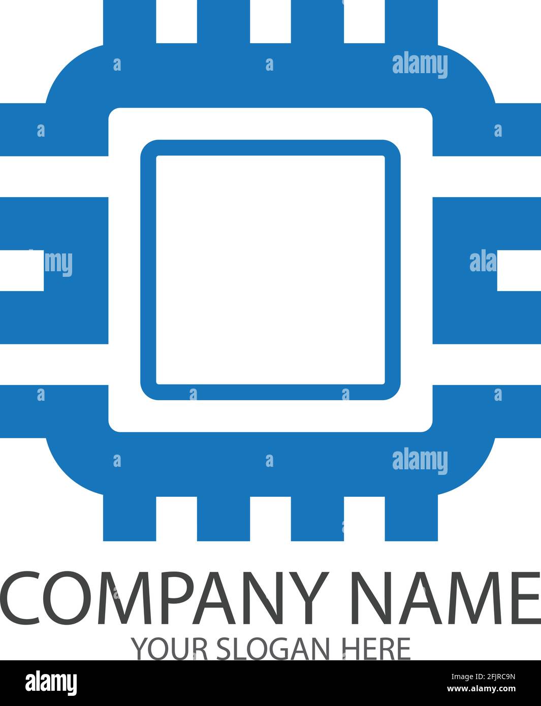 CPU simple vector icon illustration symbol template Stock Vector