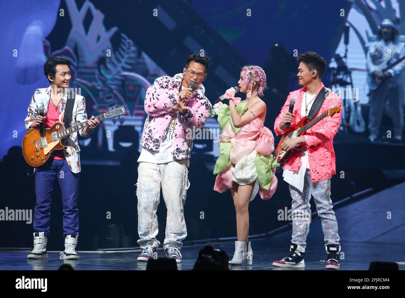 Taipei. 25th Apr, 2021. Jolin Tsai held the concert °Jolin Ugly Beauty± in Taipei, Taiwan, China on 24 April 2021.(Photo by TPG) Credit: TopPhoto/Alamy Live News Stock Photo