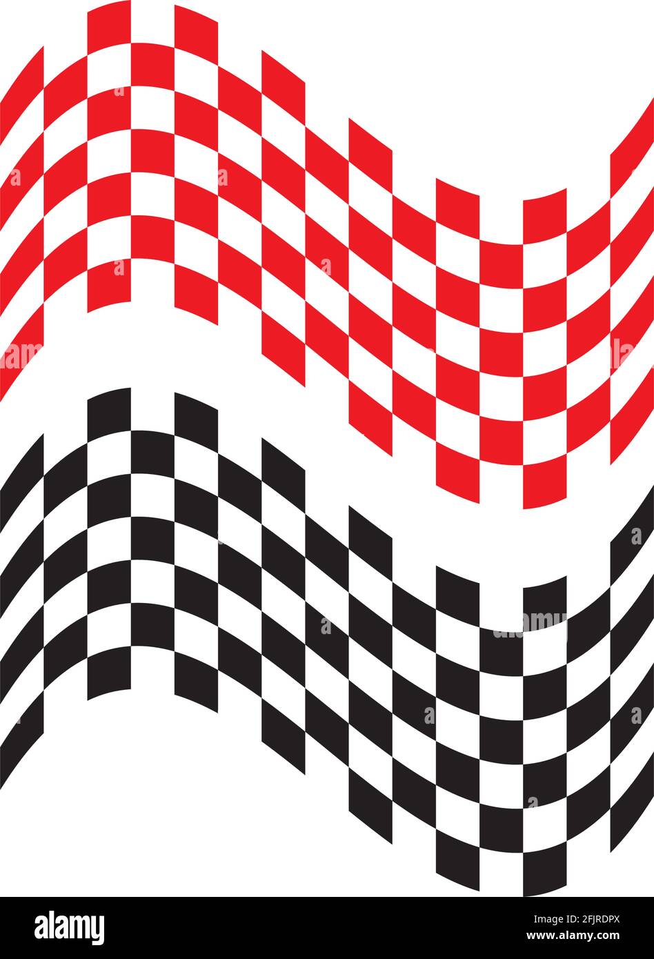 Race flag icon, simple design illustration vector Stock Vector