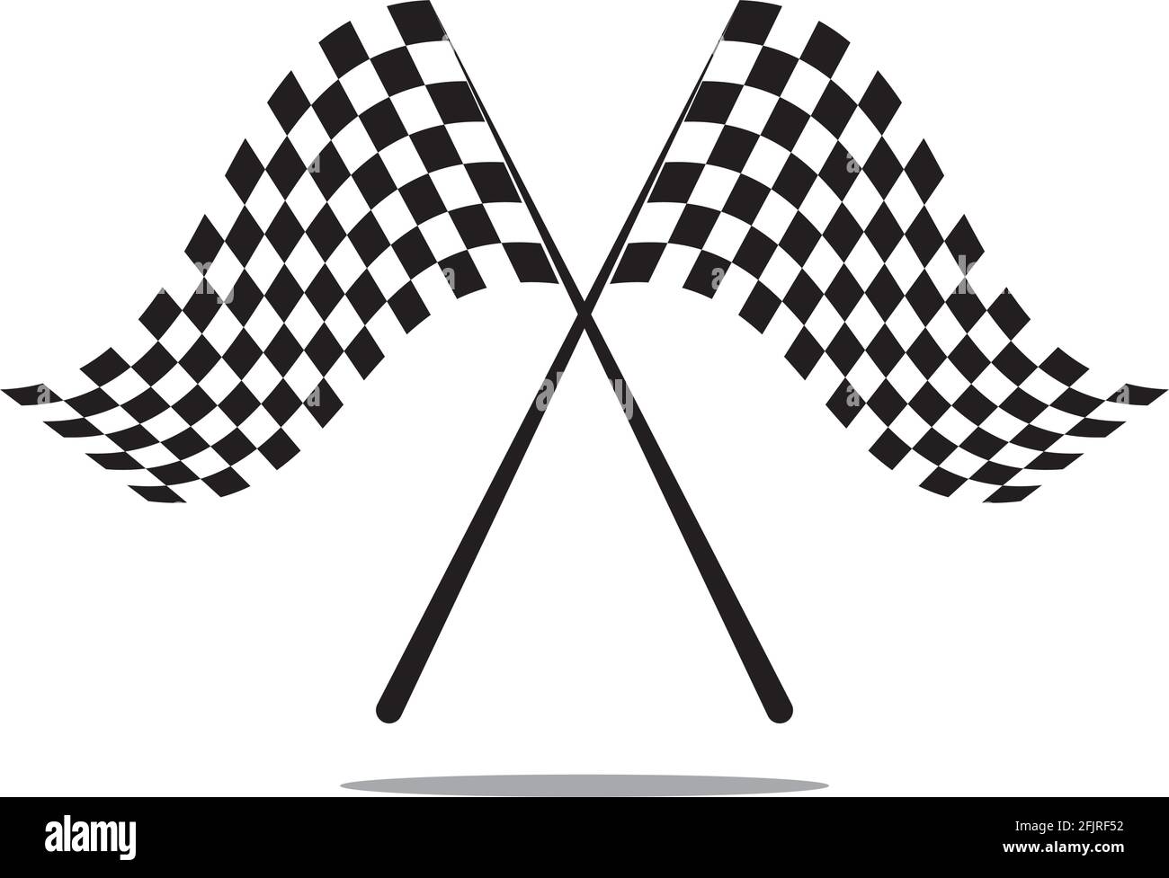 Race flag icon, simple design illustration vector Stock Vector
