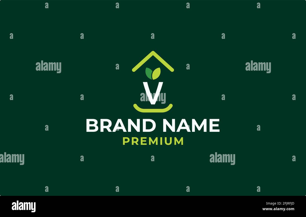 Nature Green House Logo Design Vector Template suitable for nature ...