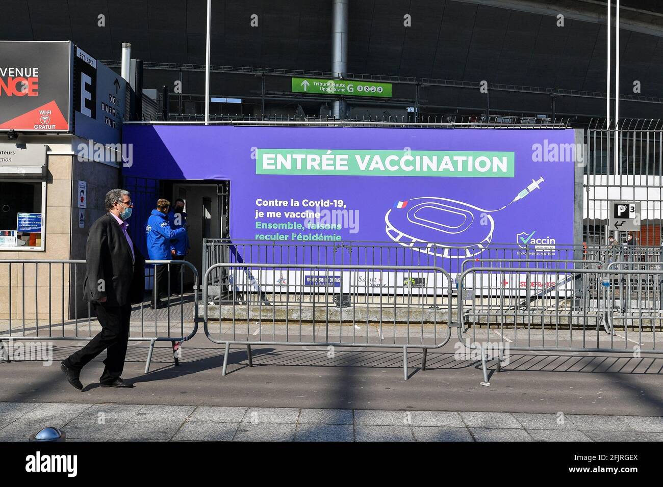 The vaccination center of the Stade de France in SaintDenis. Paris, France on April 22, 2021