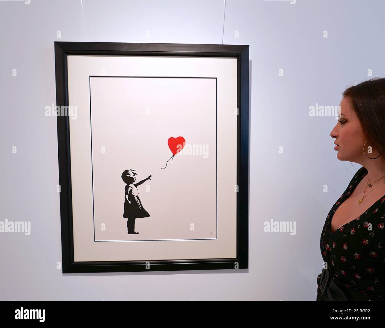 Banksy balloon mural hires stock photography and images Alamy