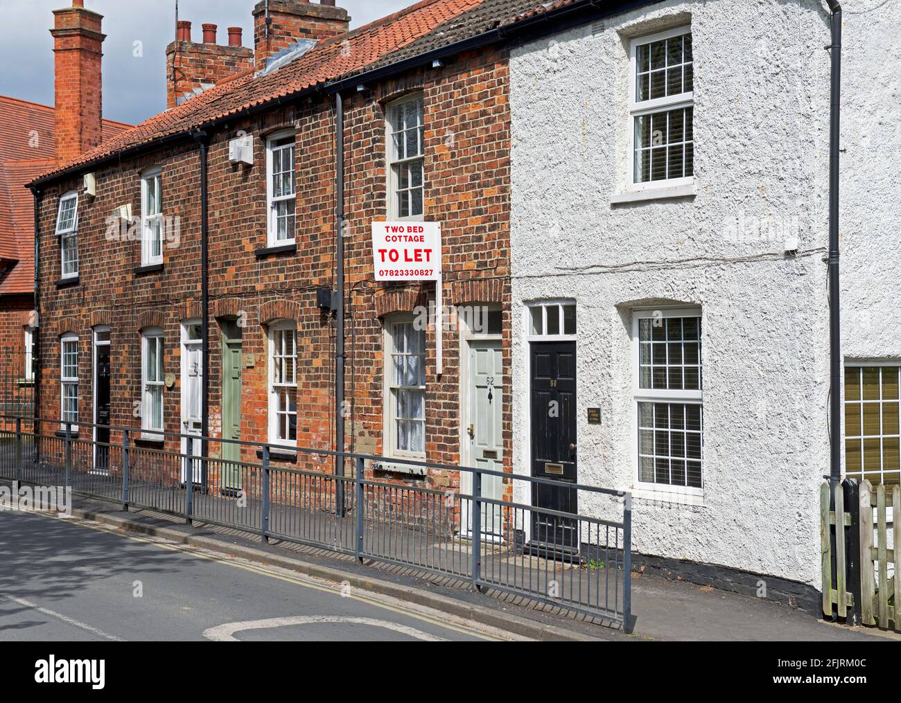 Row of brickbuilt terraced houses in Cottingham, East Yorkshire