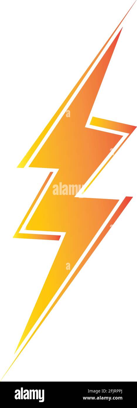 lightning thunderbolt electricity logo design template Stock Vector ...