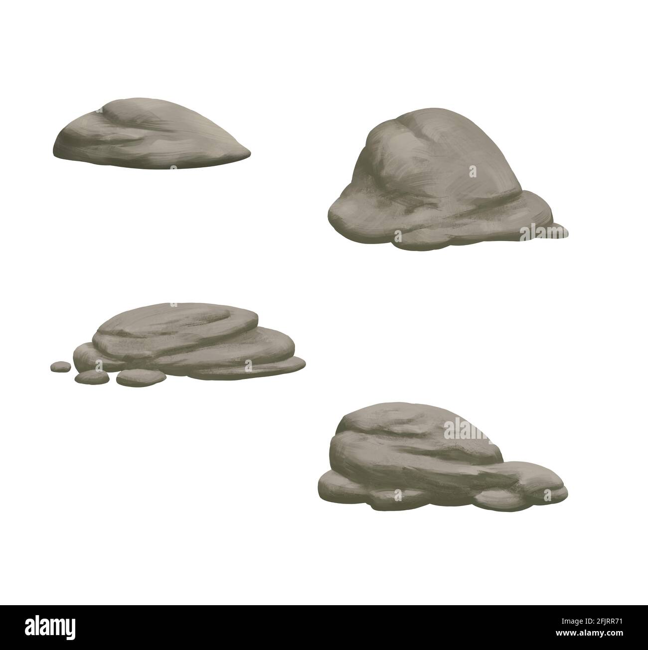 Rocks of different sizes Cut Out Stock Images & Pictures - Alamy