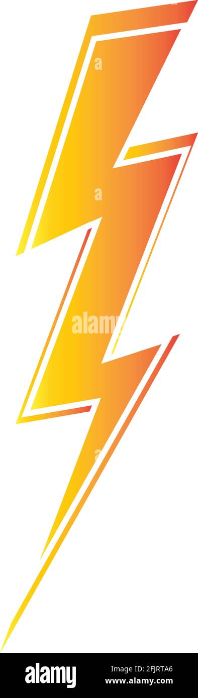lightning thunderbolt electricity logo design template Stock Vector ...