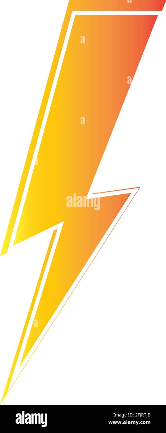 lightning thunderbolt electricity logo design template Stock Vector ...