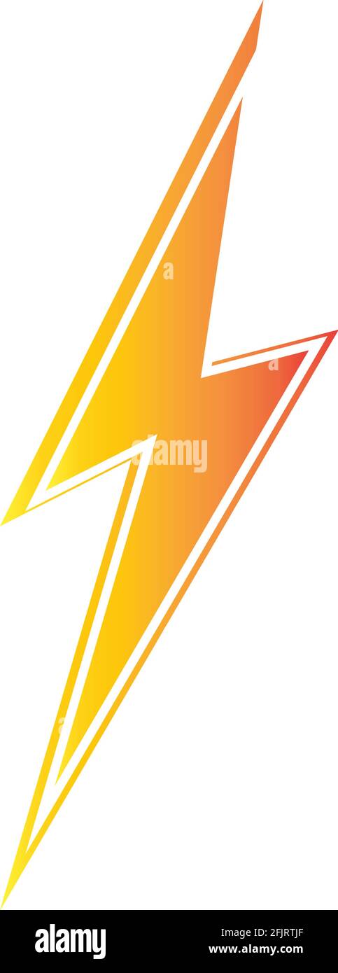 lightning thunderbolt electricity logo design template Stock Vector ...