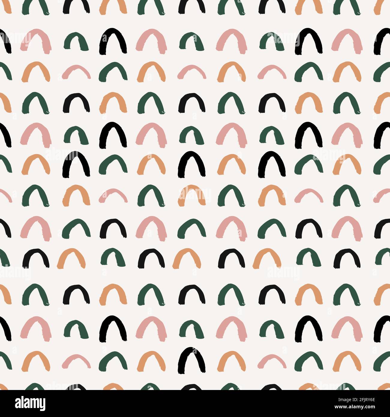 Seamless abstract pattern with hand drawn elements Stock Vector
