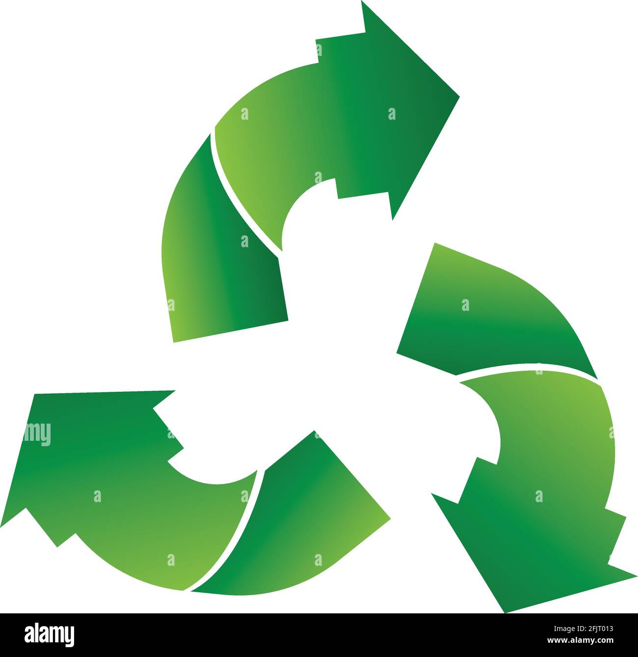 green arrow recycle logo vector icon template Stock Vector Image & Art ...