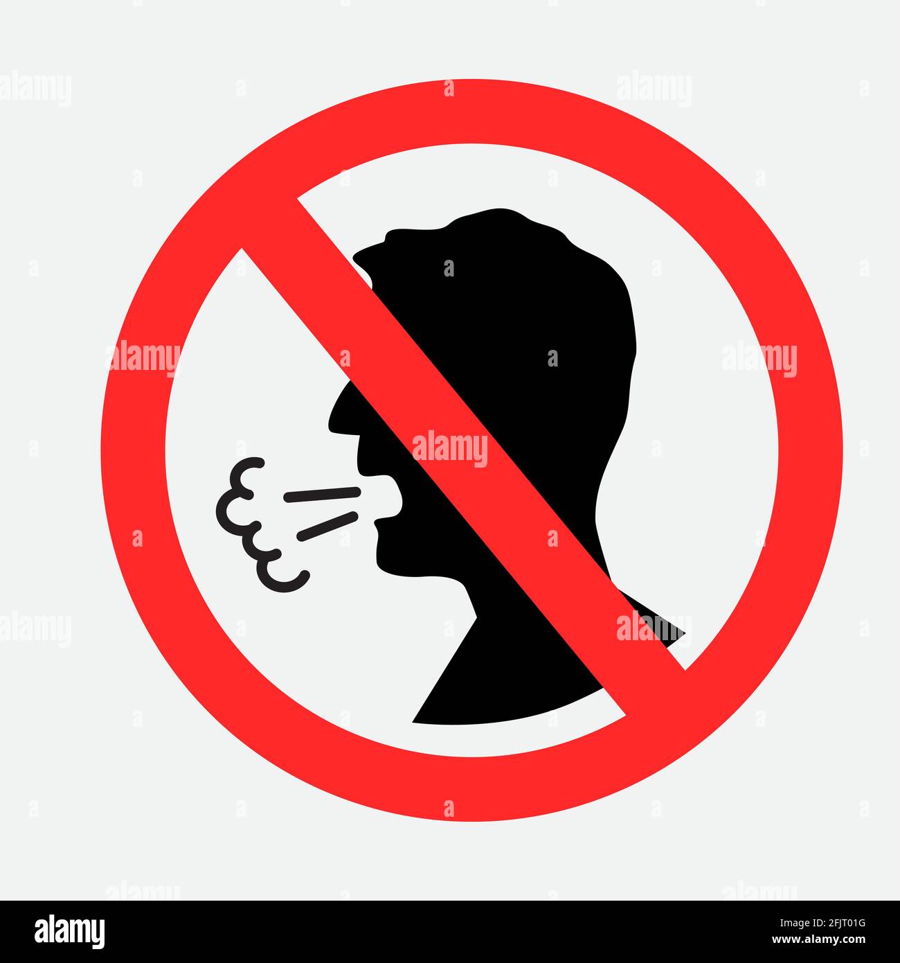 coughing is prohibited sign symbol Stock Vector Image & Art - Alamy