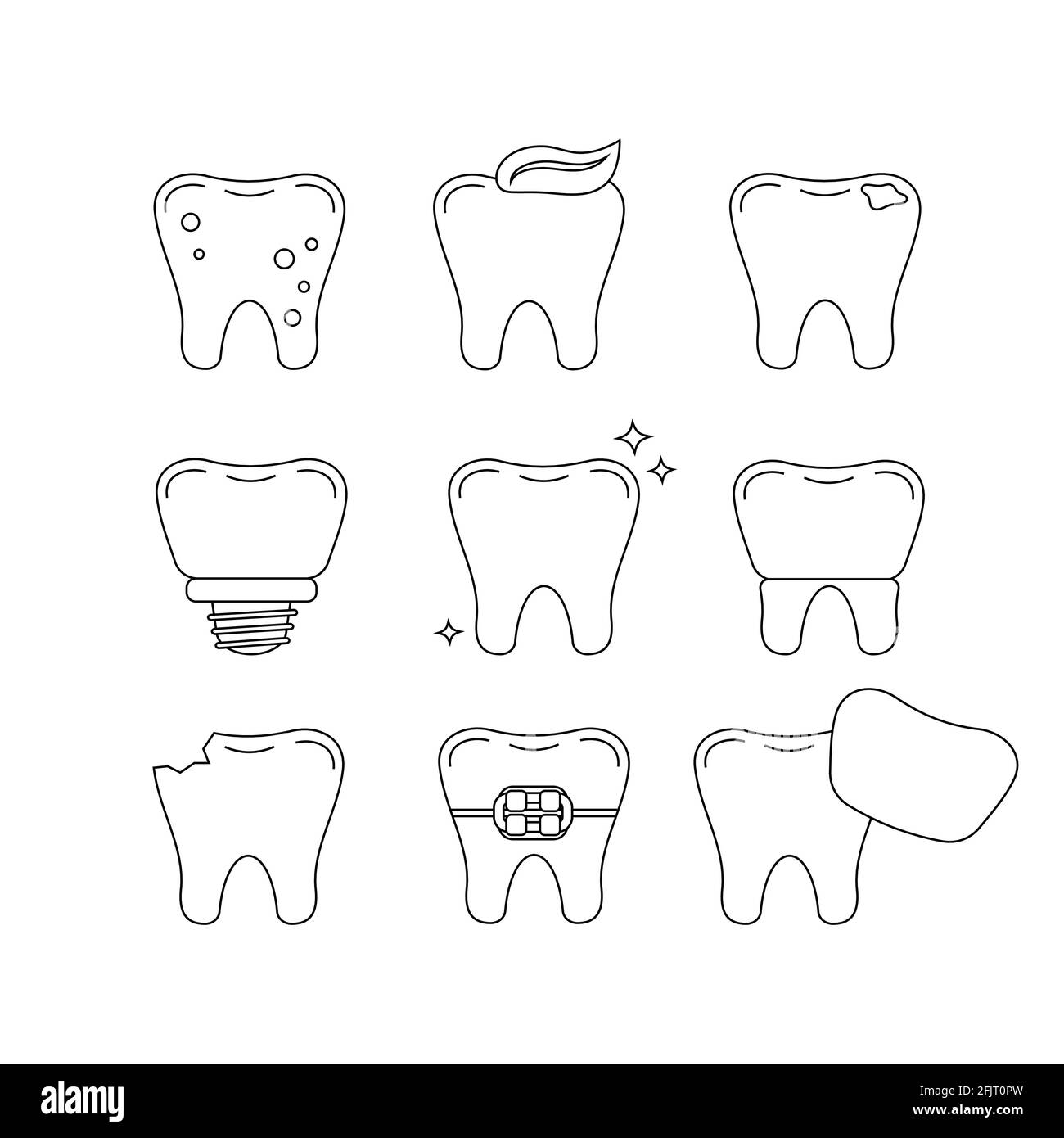 Decay Teeth Drawing Hi res Stock Photography And Images Alamy